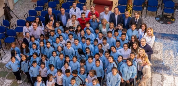 El Jimbee Cartagena apadrina al colegio del Patronato para acercar los valores del deporte a la comunidad educativa