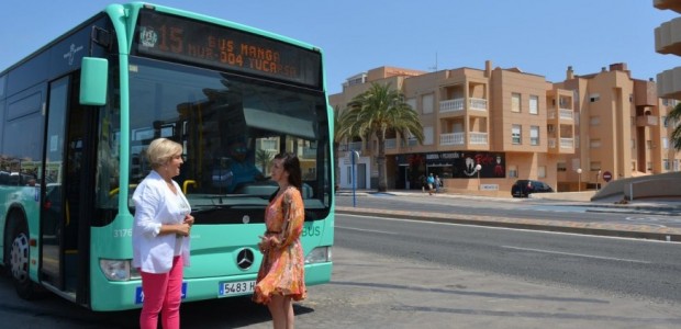 Cabo de Palos y La Manga amplían el servicio de bus 24 horas hasta final de septiembre con refuerzo de la conexión a Cartagena