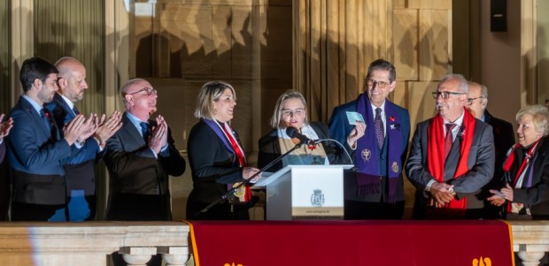 La alcaldesa Noelia Arroyo anuncia la apertura de la Basílica de la Caridad el 12 de marzo en la Llamada de la Semana Santa de Cartagena