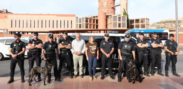 La Policía Local de Cartagena estrena unidad canina en el Rock Imperium